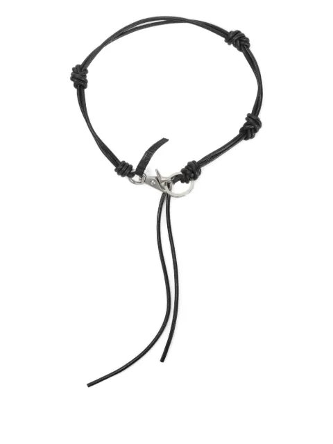 OUR LEGACY knotted leather keyring