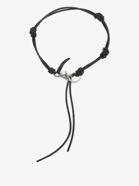 OUR LEGACY knotted leather keyring