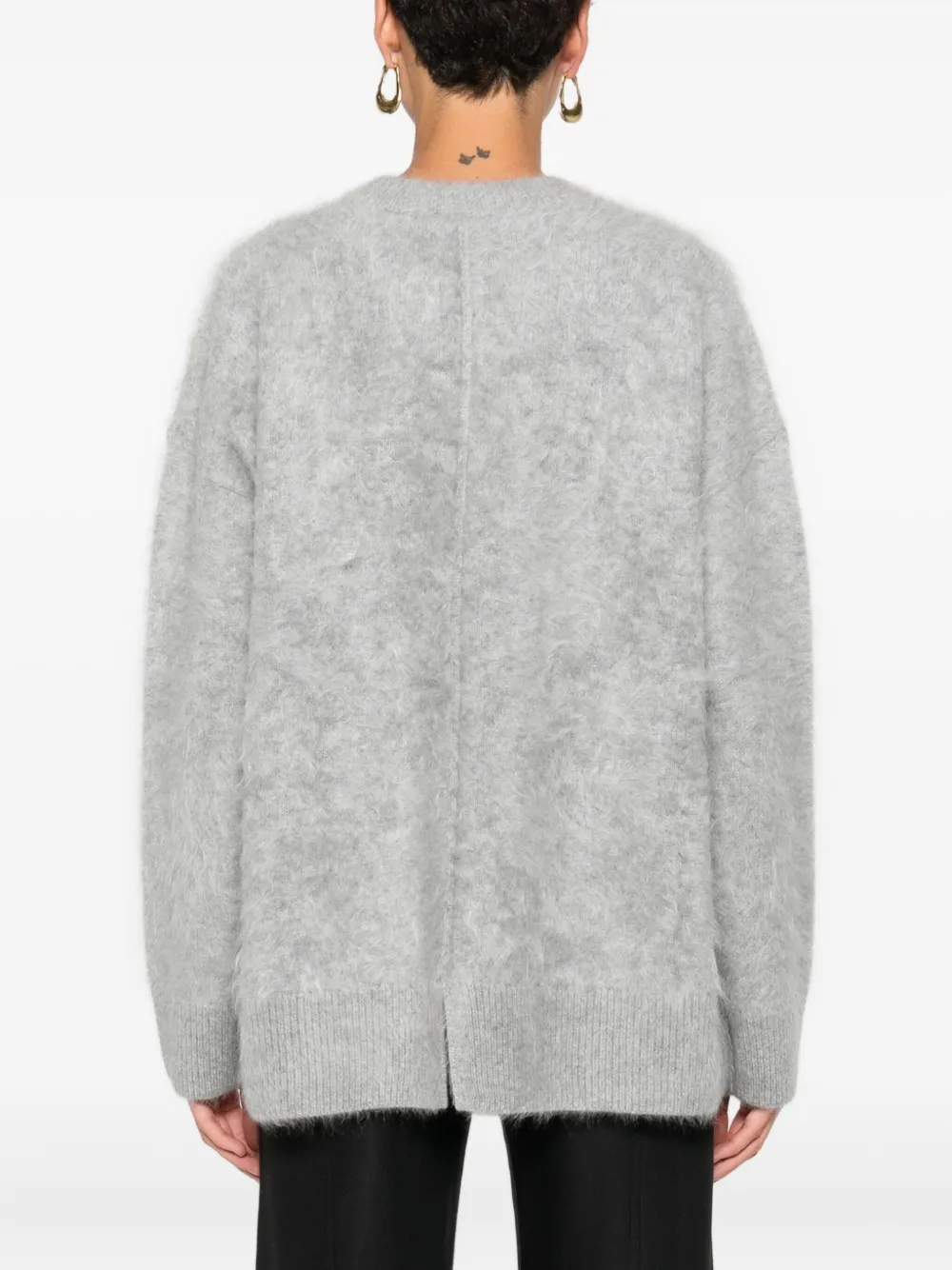 'S Max Mara Kasjmier trui met ronde hals Grijs