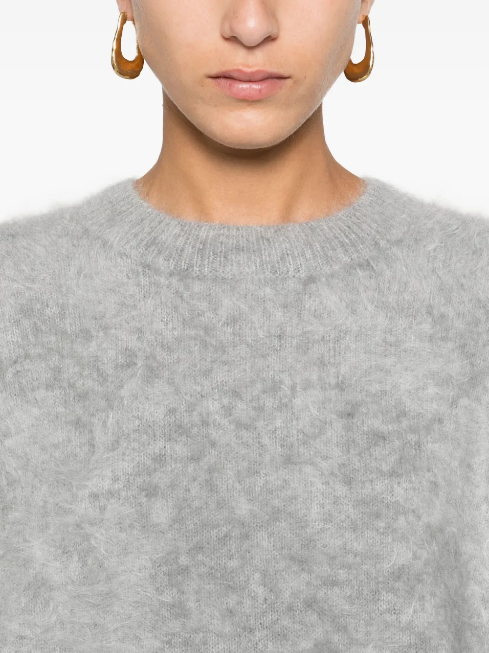 'S Max Mara Kasjmier trui met ronde hals Grijs