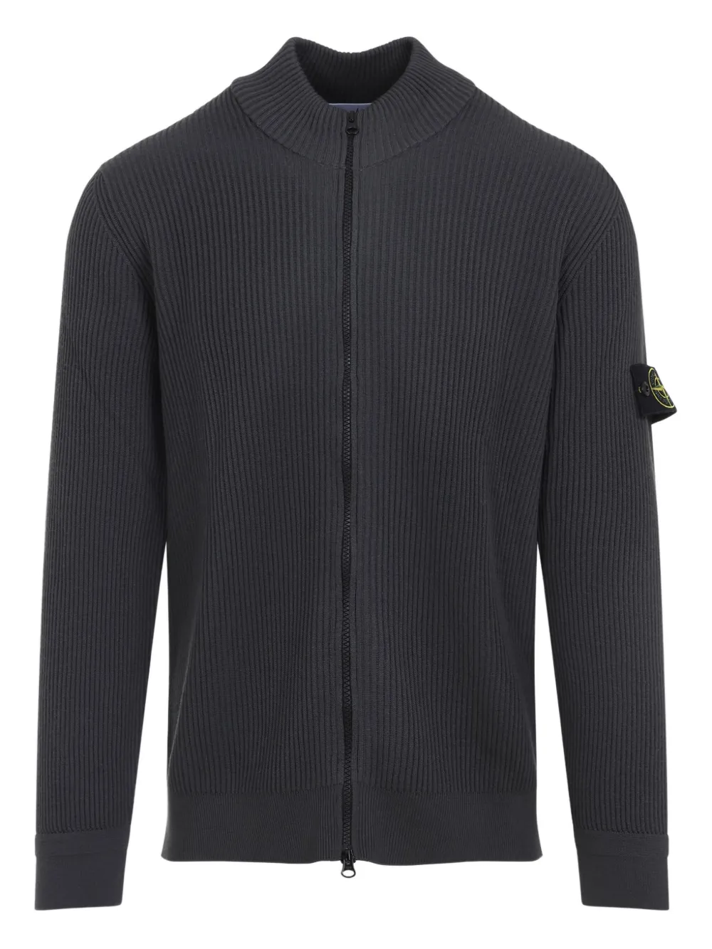 Stone Island リブニット セーター - グレー Stone Island リブニット セーター - グレー