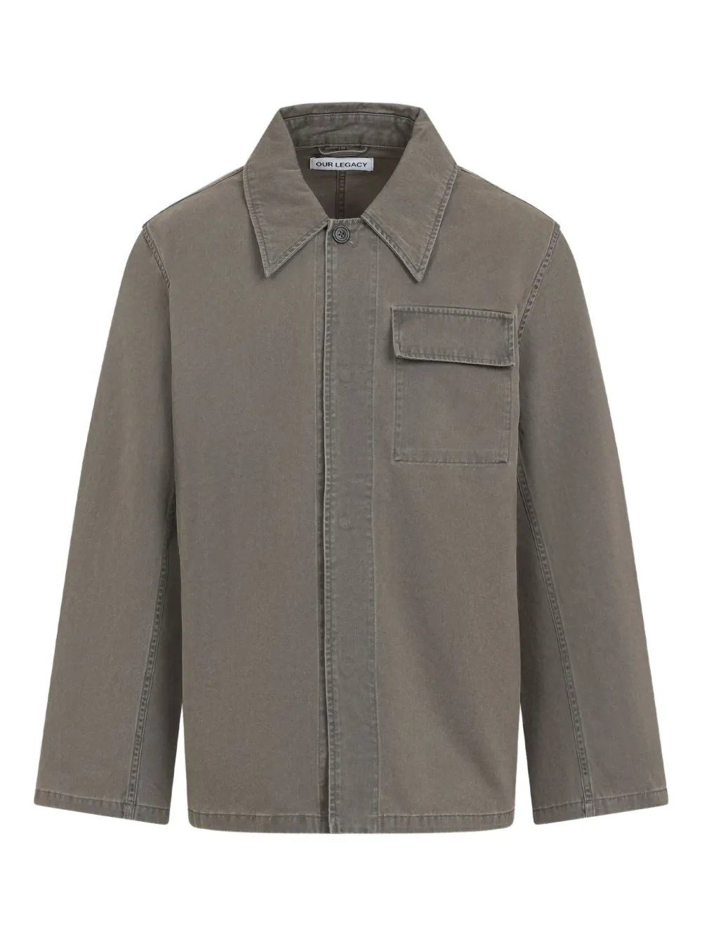 OUR LEGACY button-fastening pocket shirt jacket | Grey | Image 1