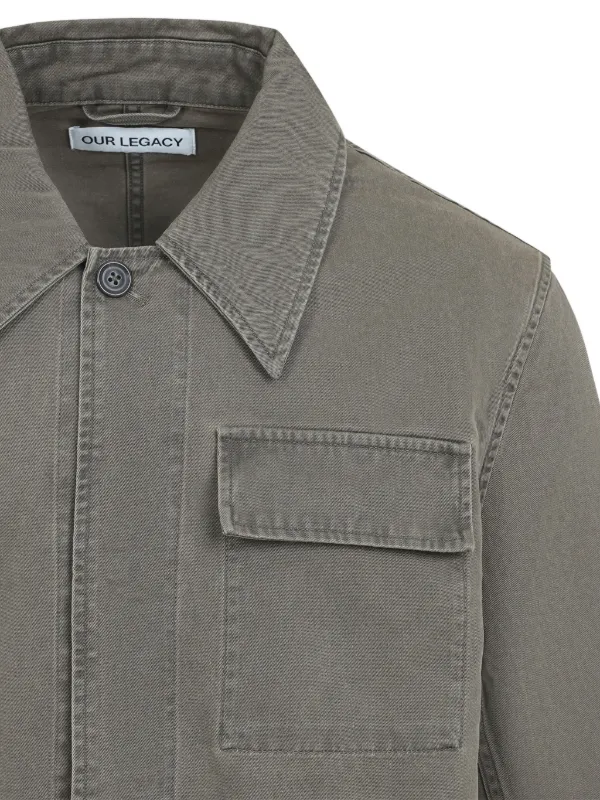 OUR LEGACY ボタンポケット シャツジャケット | グレー | FARFETCH JP