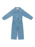 Donsje bear-detail denim jumpsuit - Blue