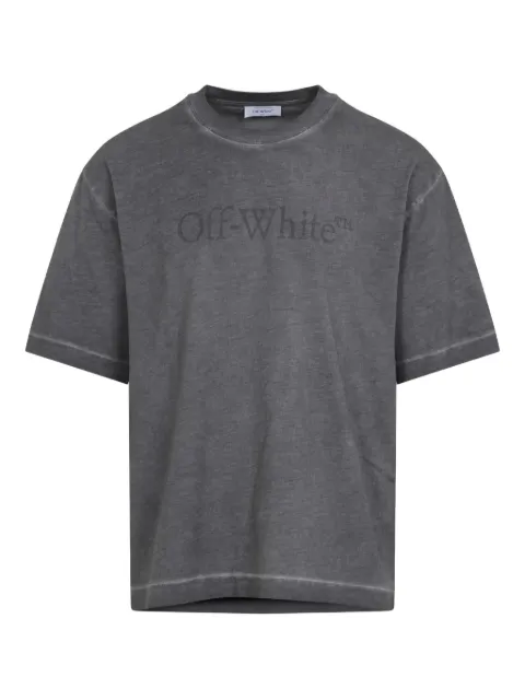 Off-White logo-embroidered T-shirt
