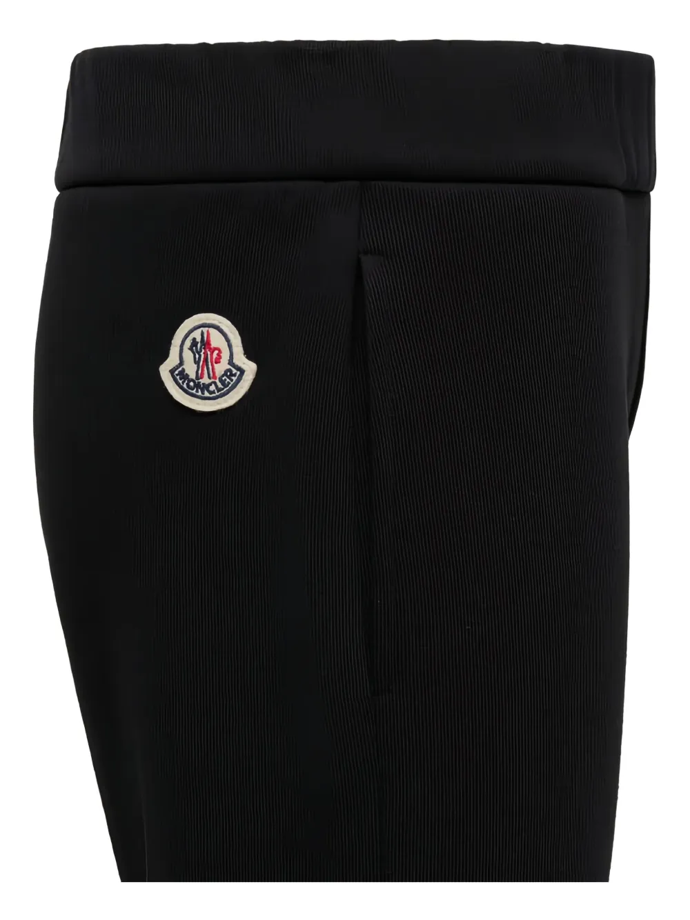 Moncler Enfant Joggingbroek met logopatch en cuffs Zwart