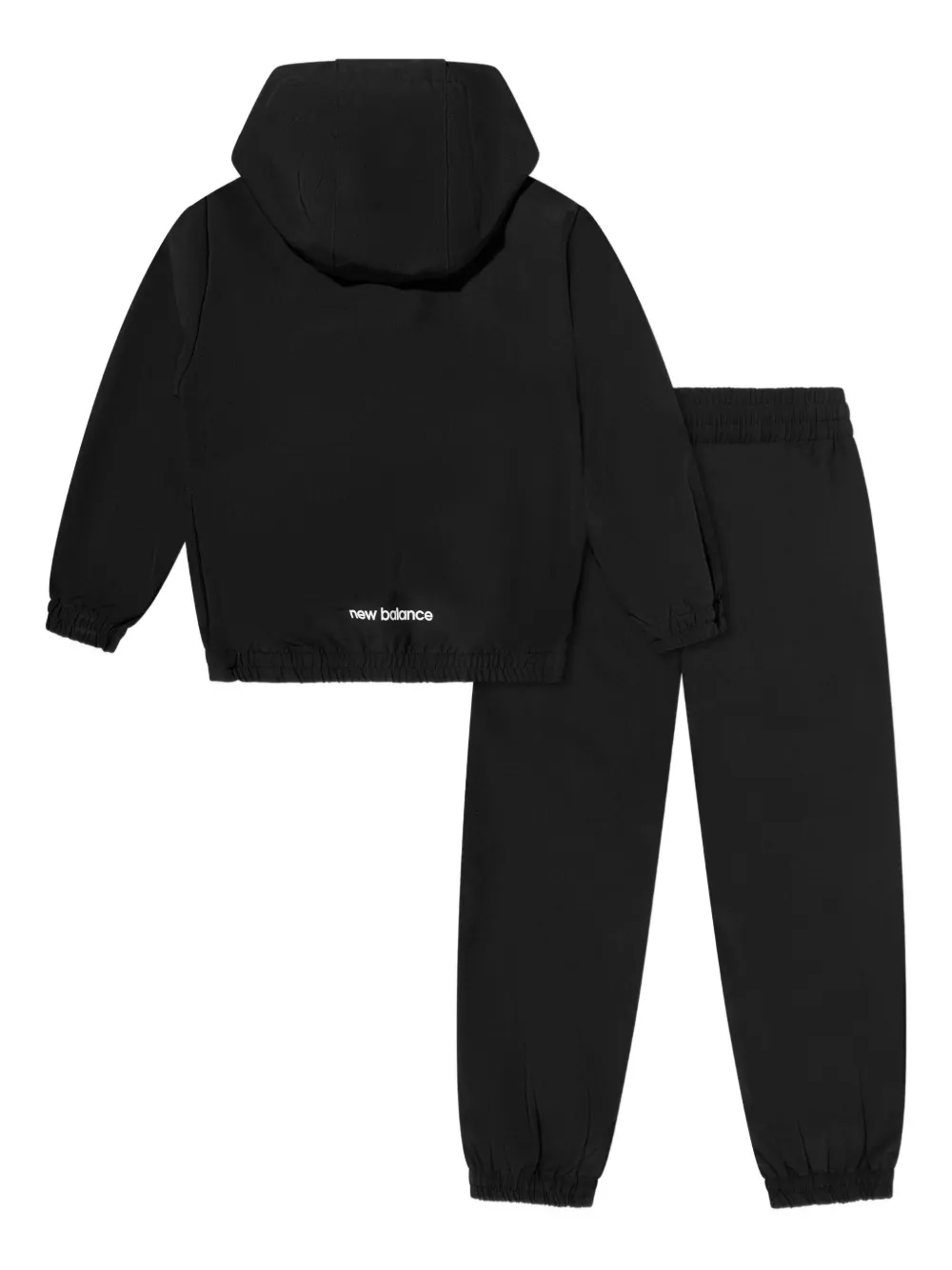 New Balance Kids Jack met capuchon en logo Zwart