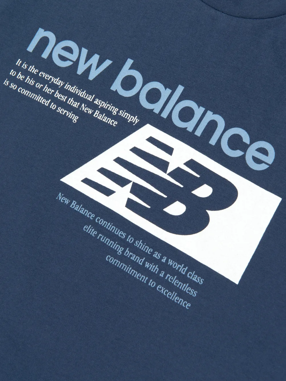 New Balance Kids Authentic Brand Players T-shirt met grafische print Blauw