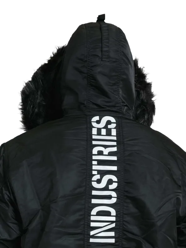 Alpha Industries フーデッド エコファージャケット | ブラック