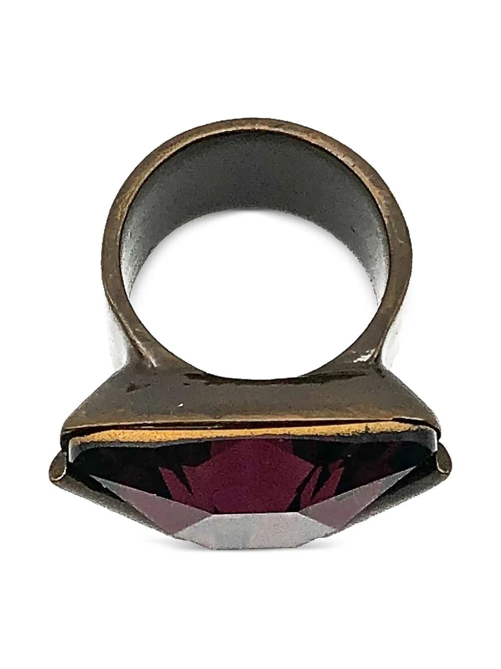 1980s Trillion Crystal Ring