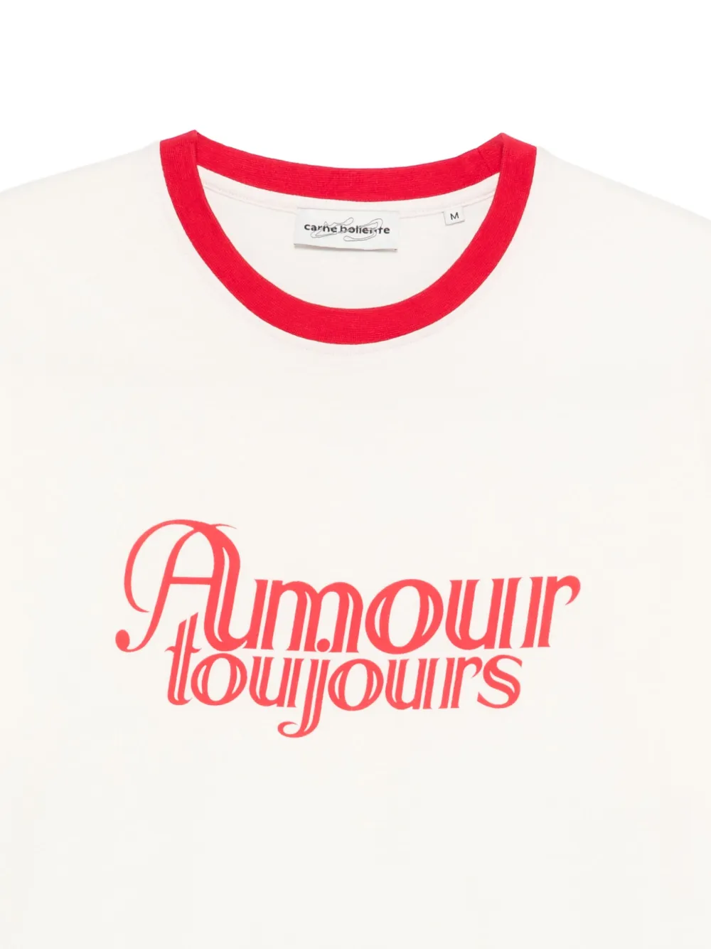 CARNE BOLLENTE Amour Toujours T-shirt Wit