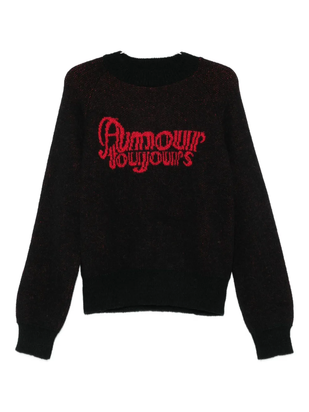 CARNE BOLLENTE logo-intarsia cotton sweater | Black | Image 1