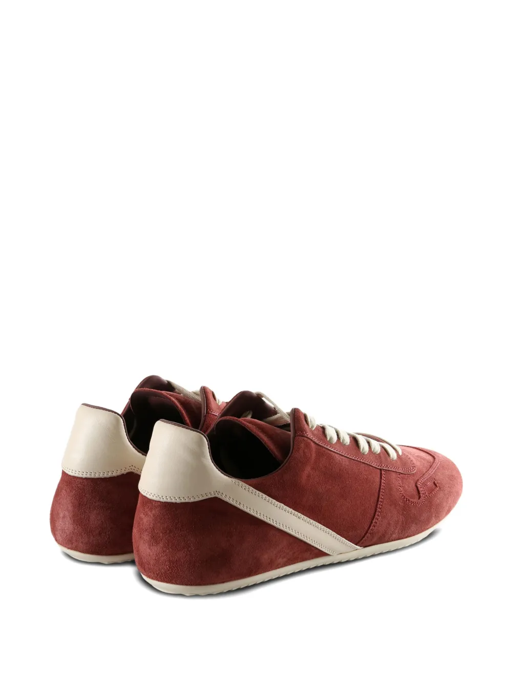 Rick Owens Pink Concordians Minimal Sneakers In Brown