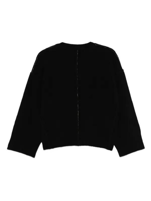 Isabel Benenato Langärmeliger Pullover Schwarz FARFETCH AT