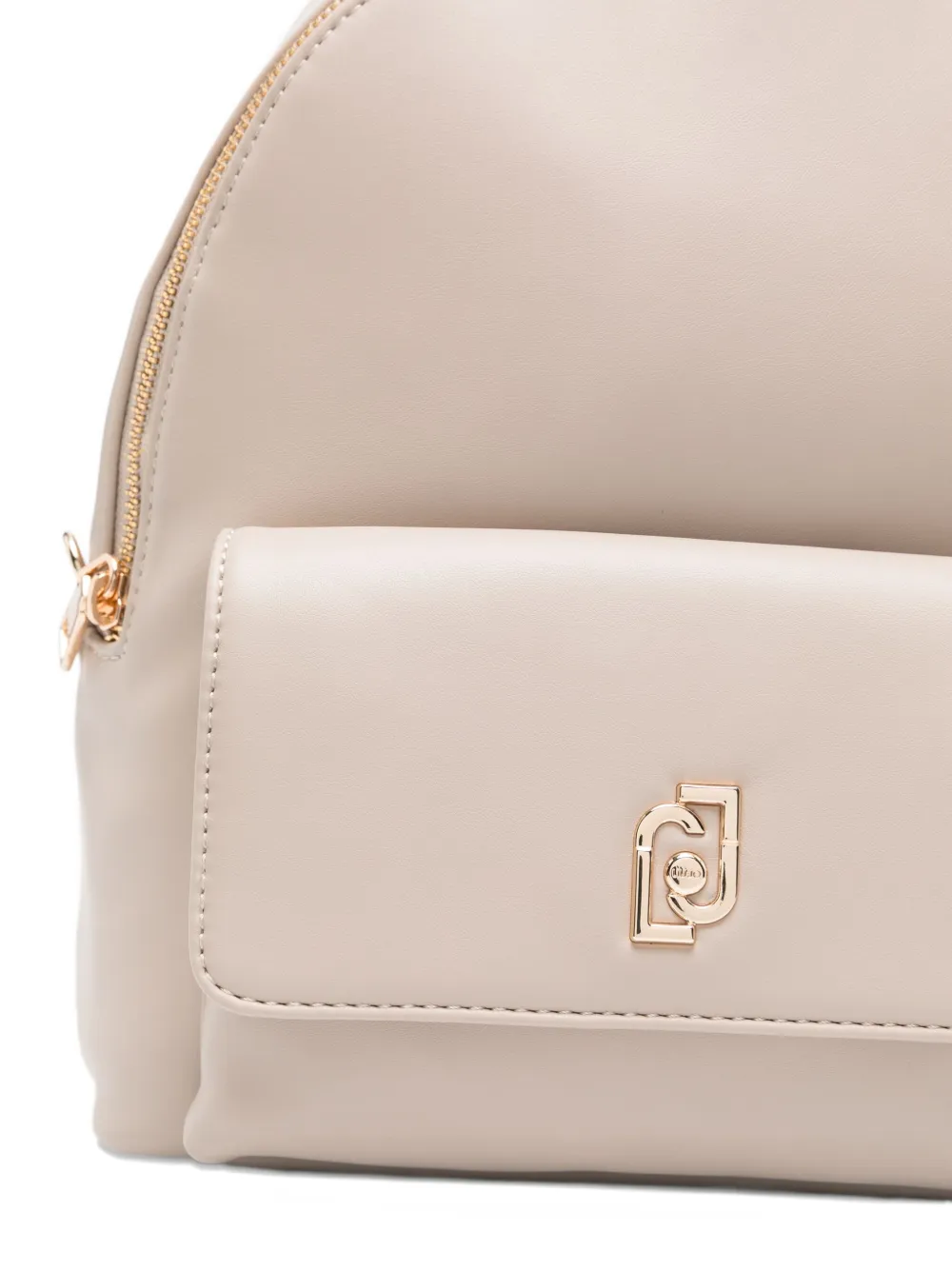 LIU JO Rugzak met kettingband en logo Beige