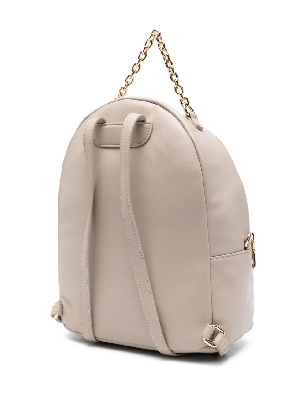 LIU JO Rugzak met kettingband en logo - Beige