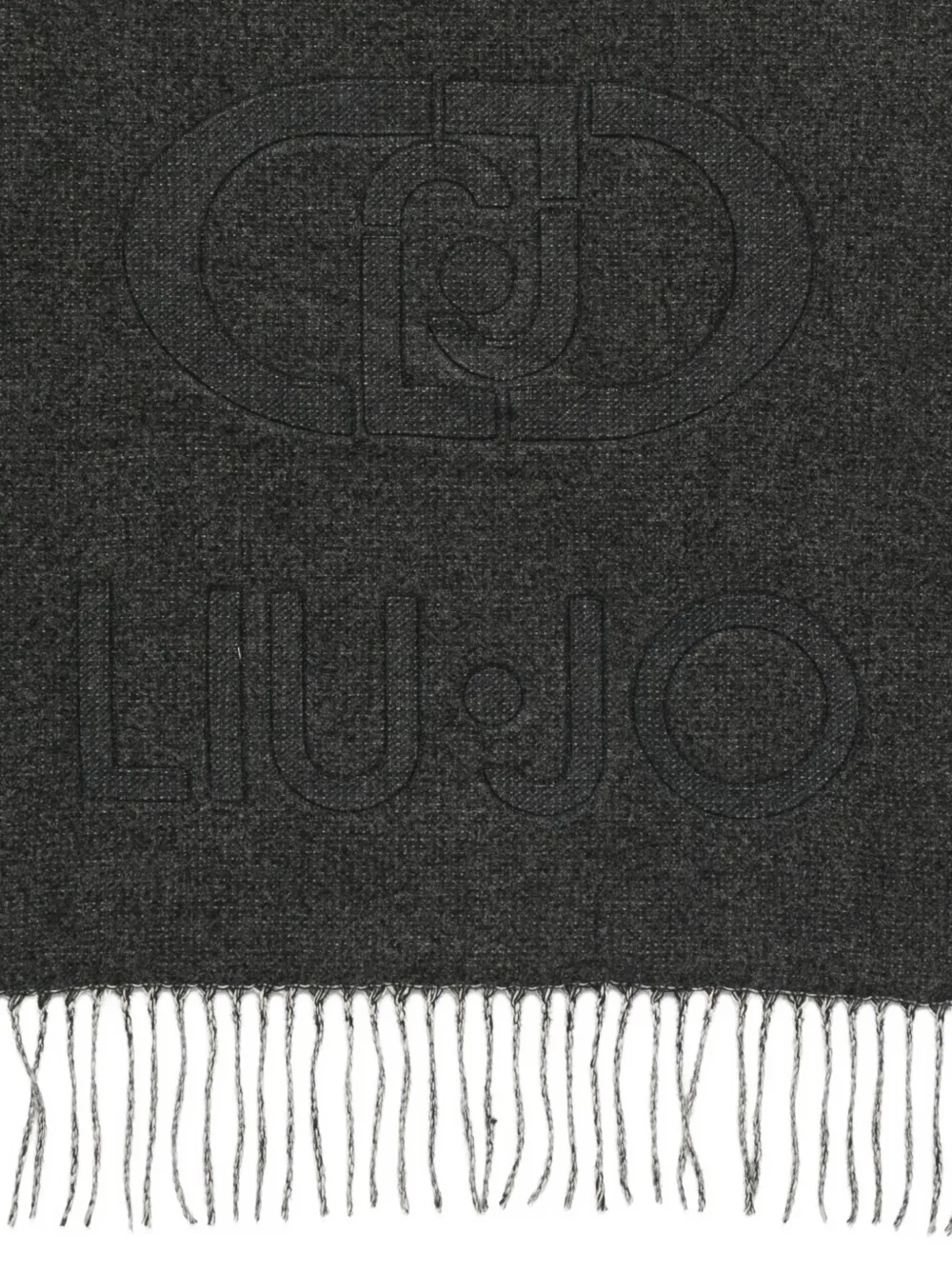 LIU JO Sjaal met franje Zwart