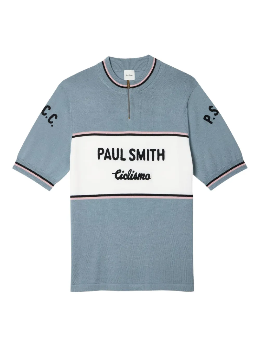 Paul Smith サイクリングパネル セーター - ブルー Paul Smith サイクリングパネル セーター - ブルー