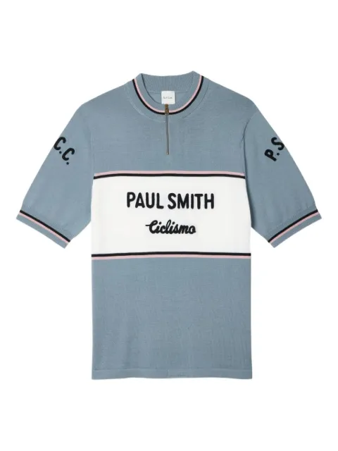 Paul Smith cycling-panel wool sweater