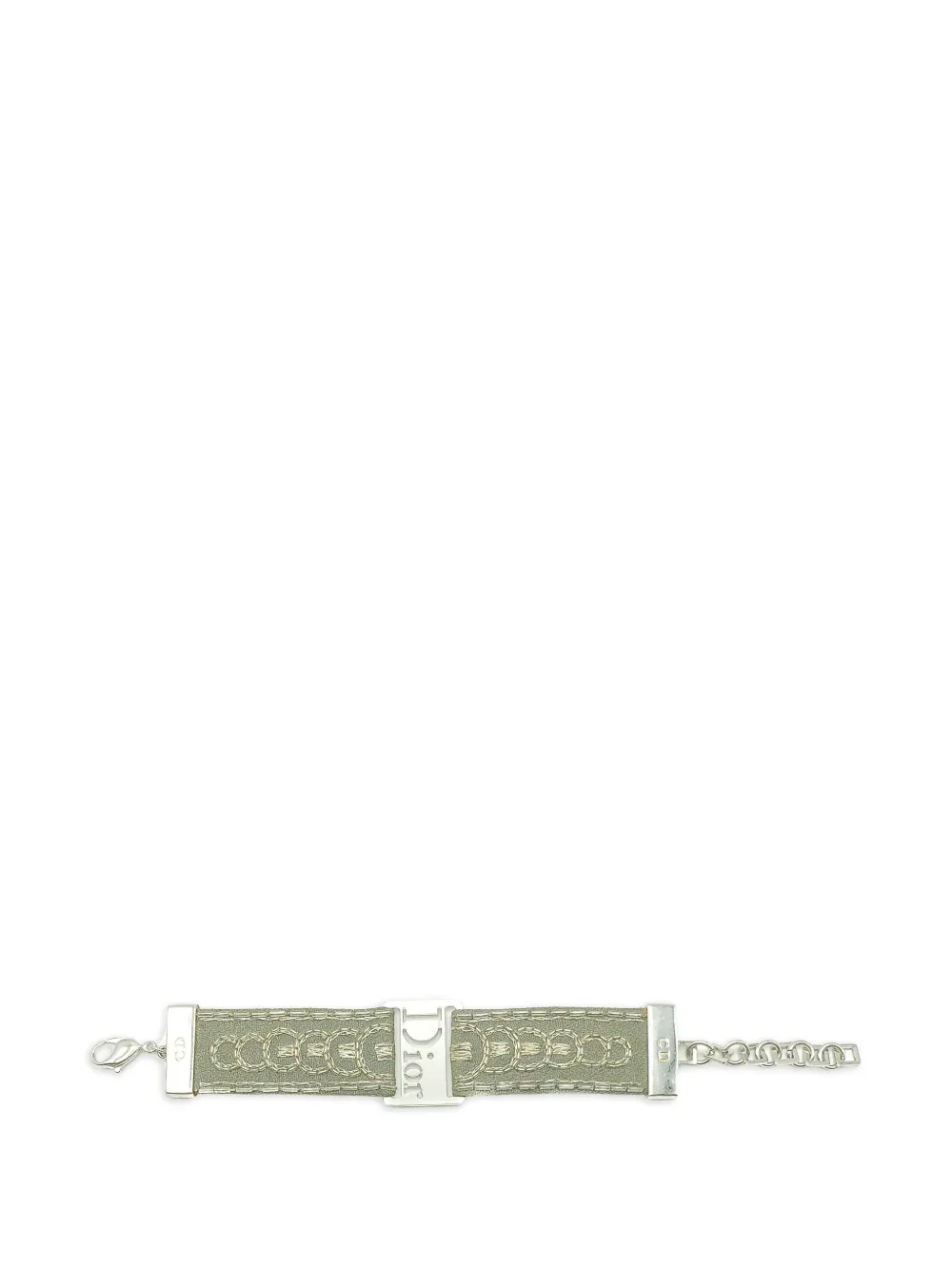 Christian Dior Pre-Owned 1990s logo-embellished strap bracelet - Silber