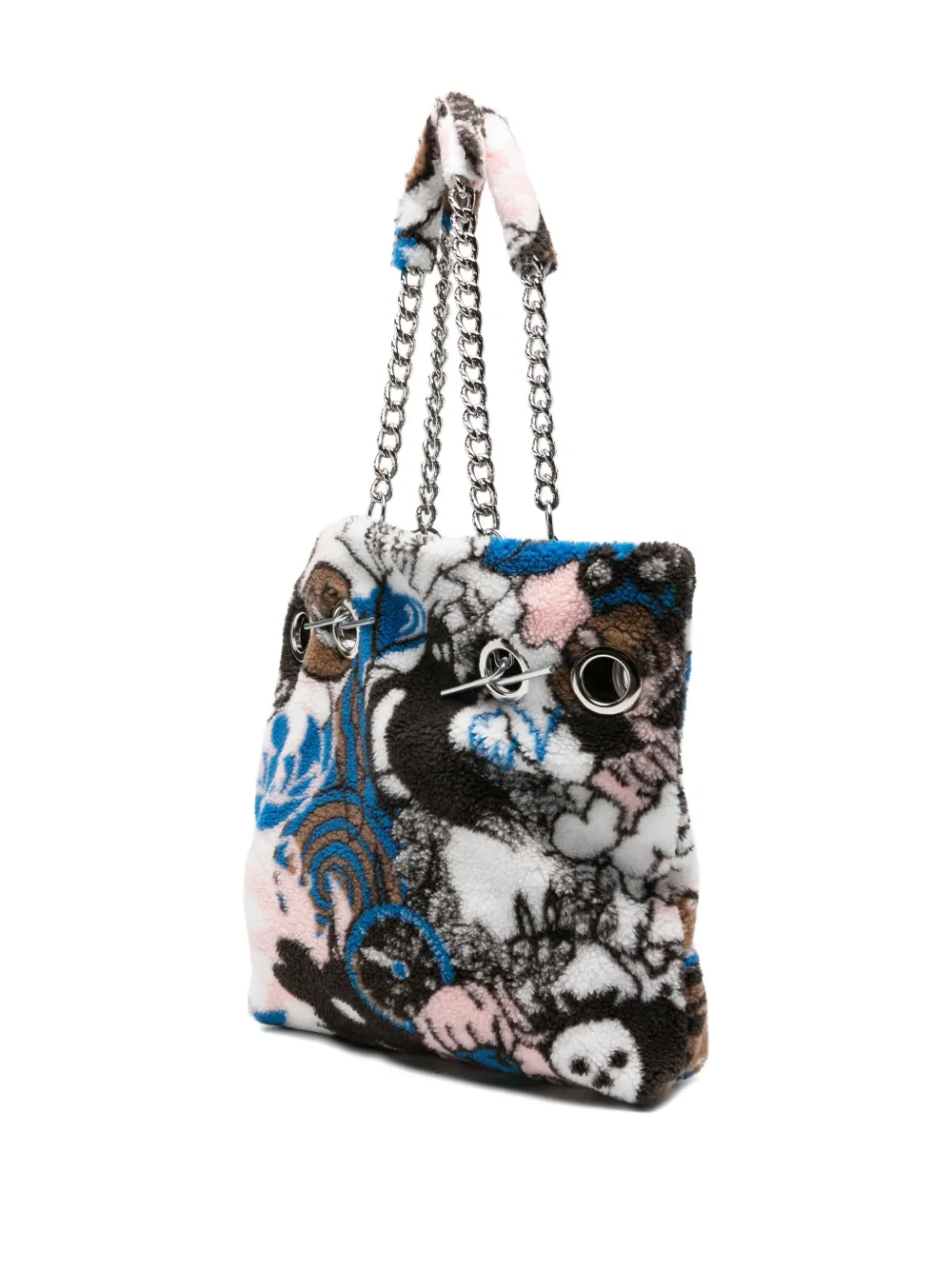 Chopova Lowena printed teddy shoulder bag - Veelkleurig