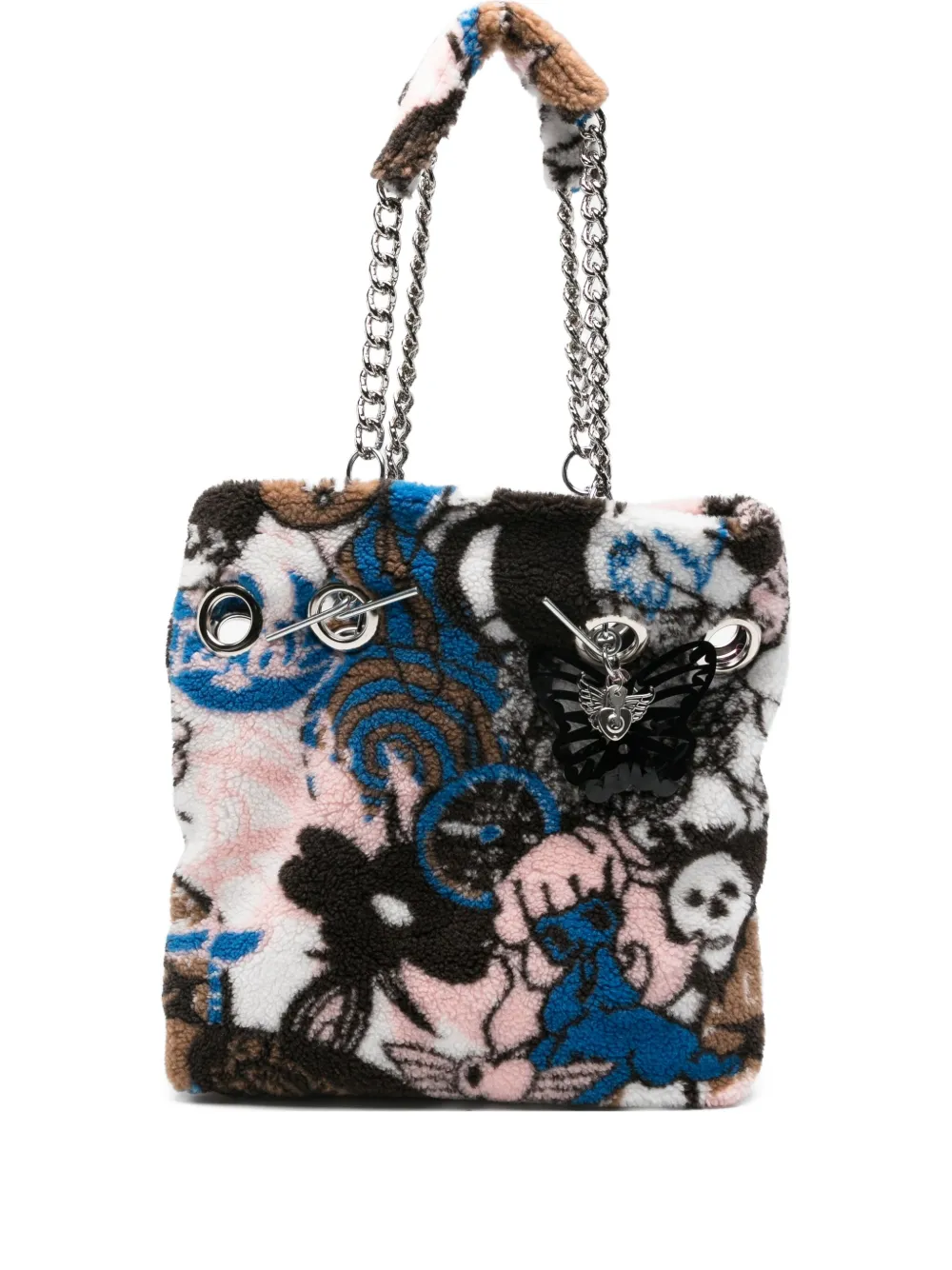 Chopova Lowena printed teddy shoulder bag - マルチカラー Chopova Lowena printed teddy shoulder bag - マルチカラー