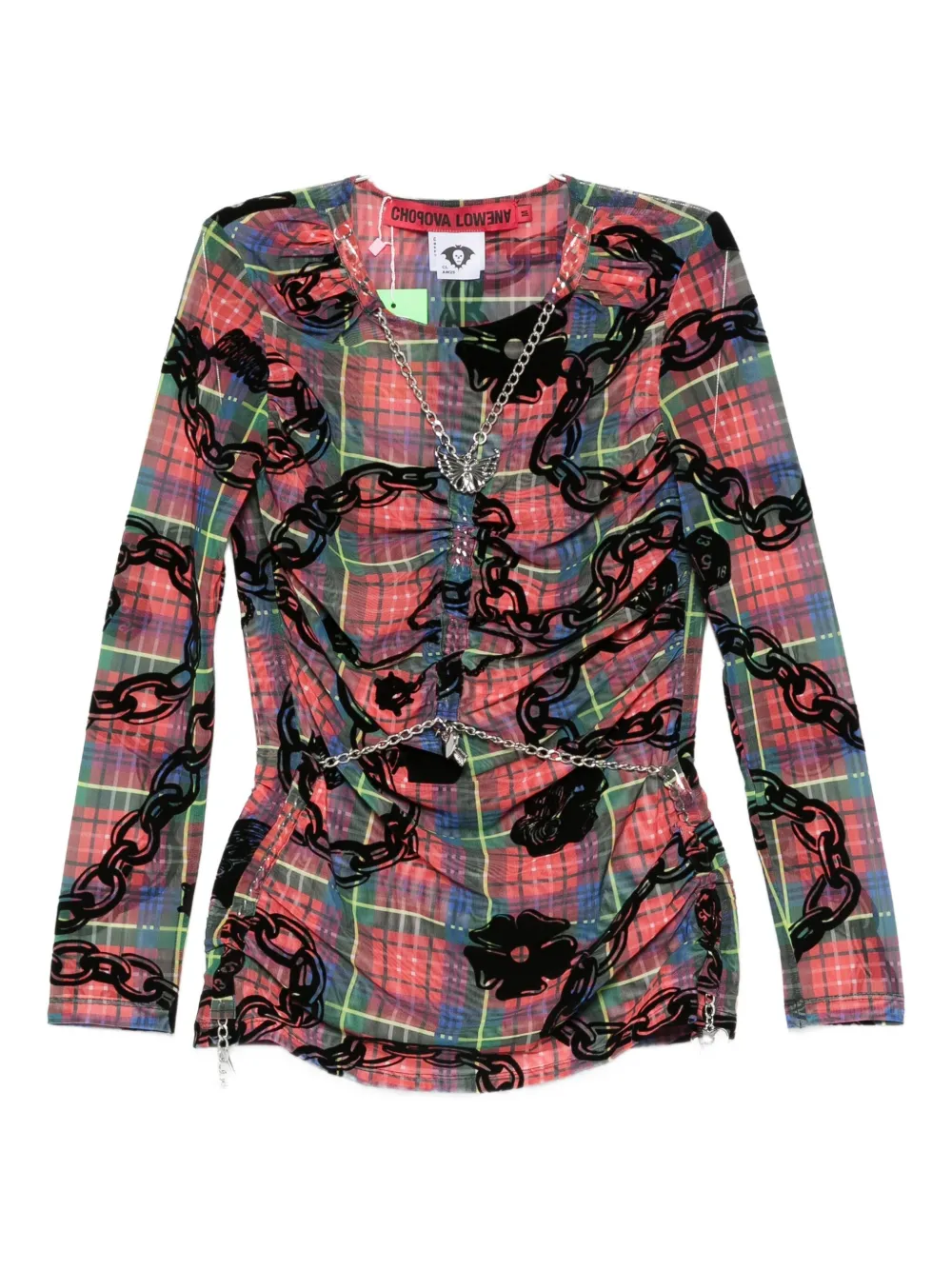 Chopova Lowena Chain-print Blouse In Multi