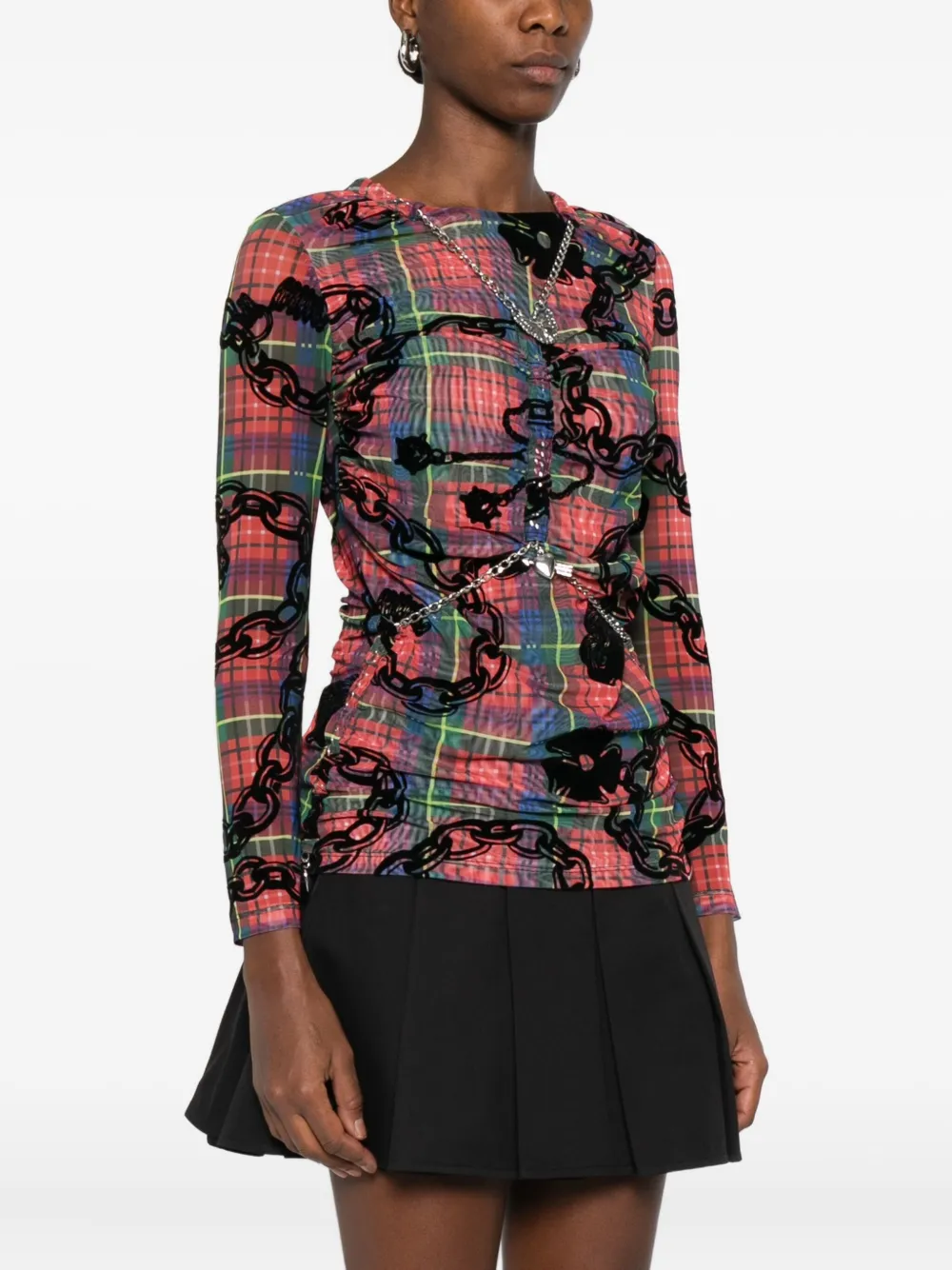 Chopova Lowena Chain-print Blouse In Multi