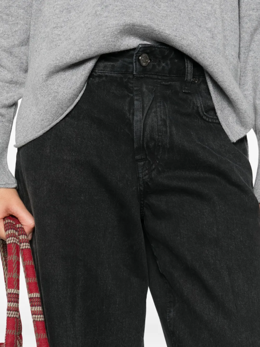 Jacob Cohën Jeans met persplooi Zwart