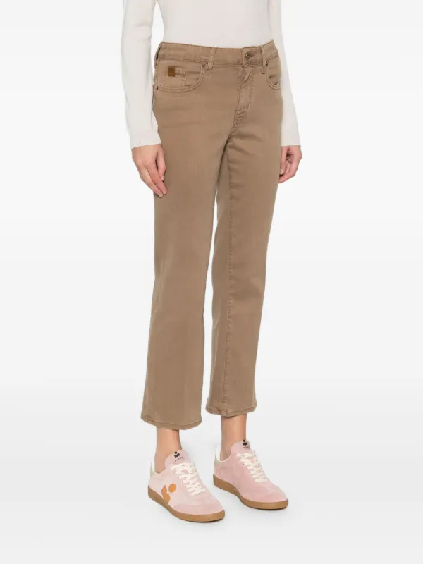 Jacob Cohën Kate クロップドパンツ | ブラウン | FARFETCH JP