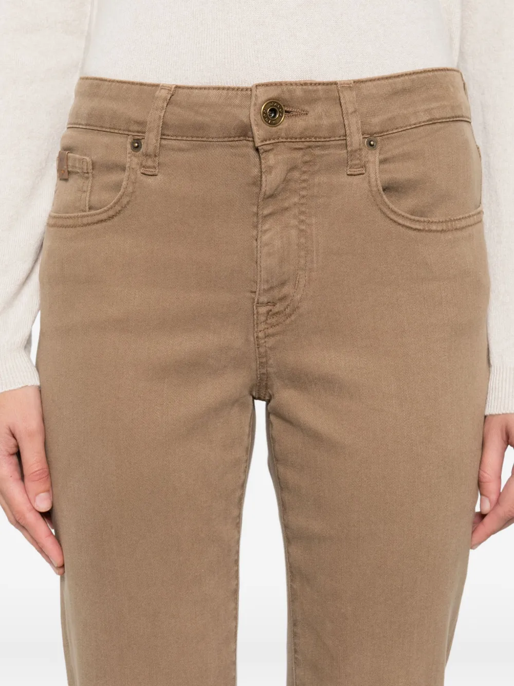 Jacob Cohen Pant 5pkt Kate Crop In Brown