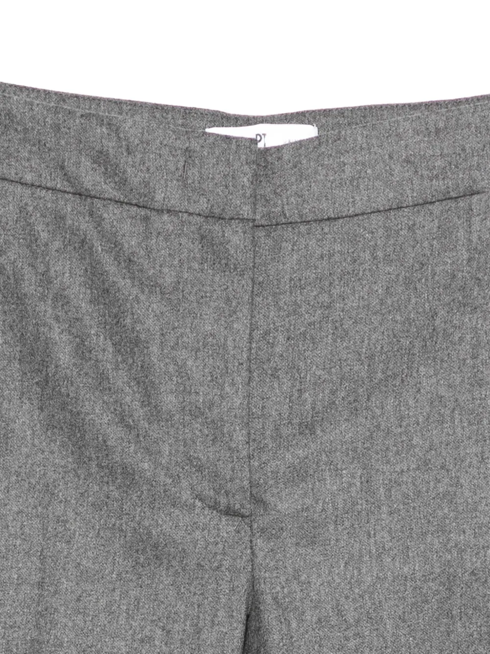 PT Torino Wollen broek met omgeslagen pijpen Grijs