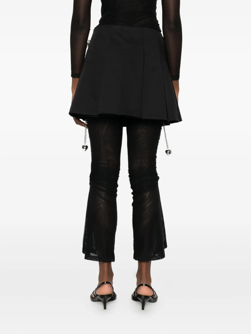 Chopova Lowena Pleated Skirt In Black