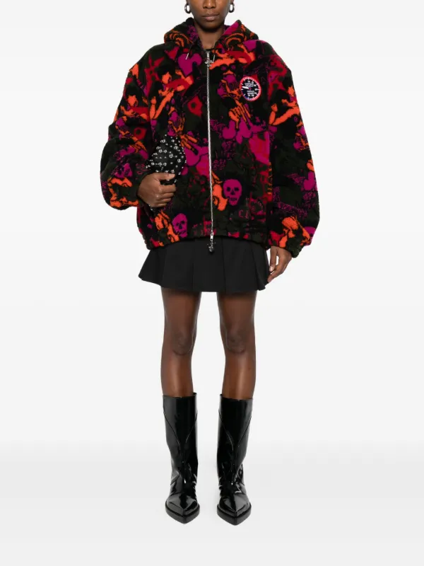 Chopova Lowena skull-print Fleece Jacket | Black | FARFETCH
