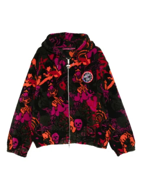 Chopova Lowena skull-print fleece jacket 