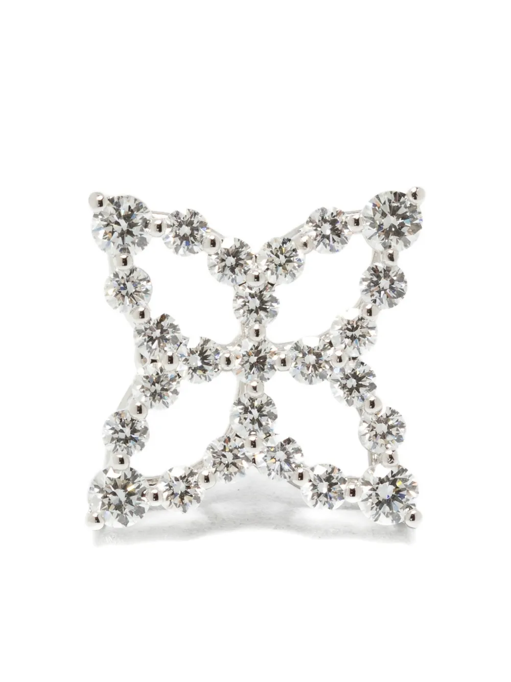 Roberto Coin 18K white gold diamond earrings - シルバートーン Roberto Coin 18K white gold diamond earrings - シルバートーン