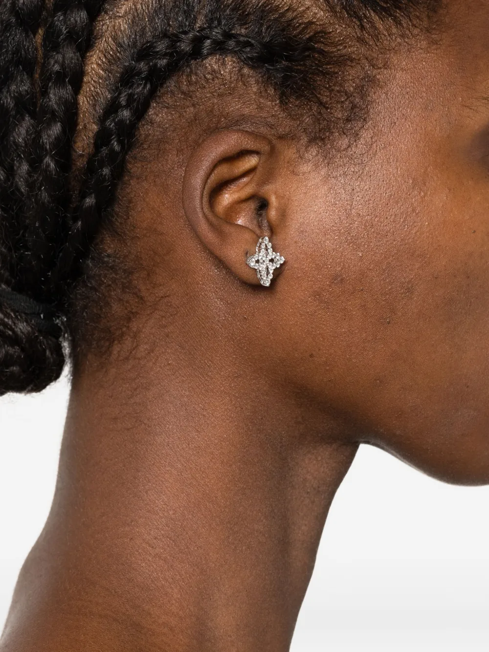 18k White Gold Diamond Earrings