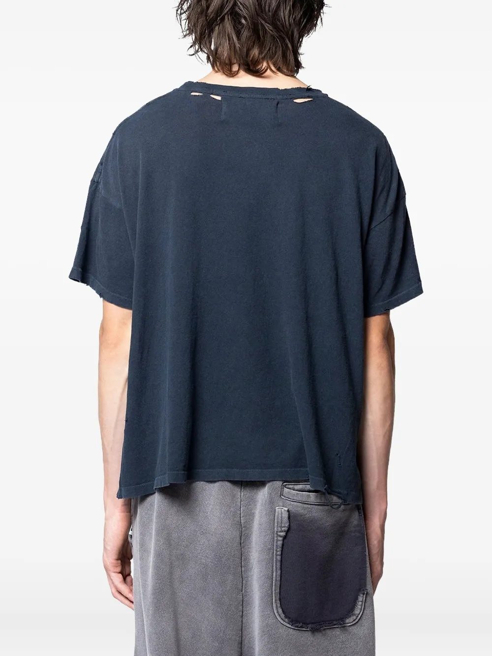 Paly Fame Epidemic T-shirt met gerafeld effect Zwart