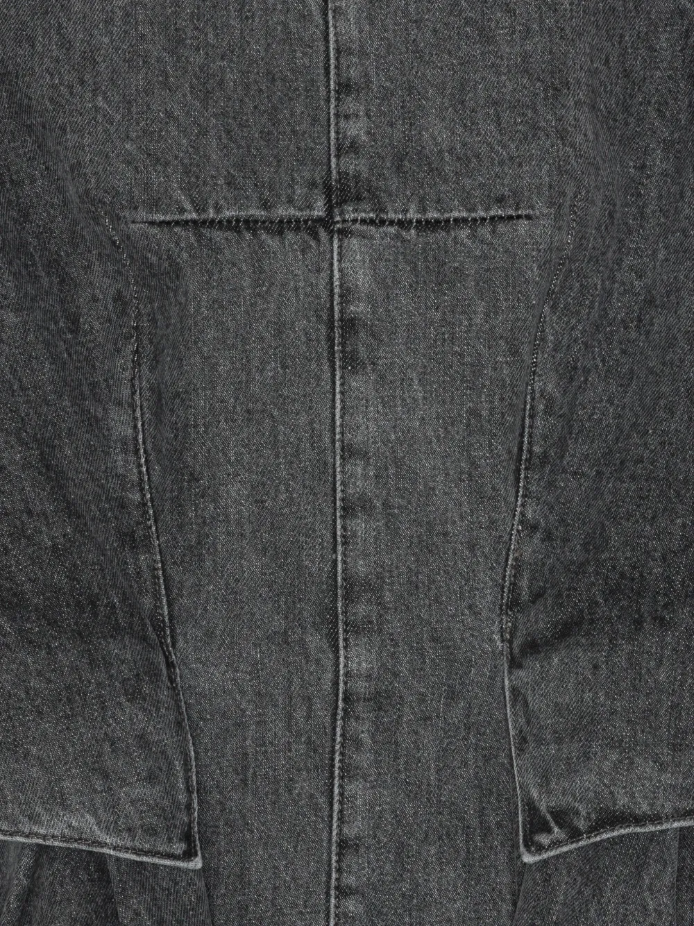 Remain Birger Christensen Peplum Sleeveless Denim Top In Gray