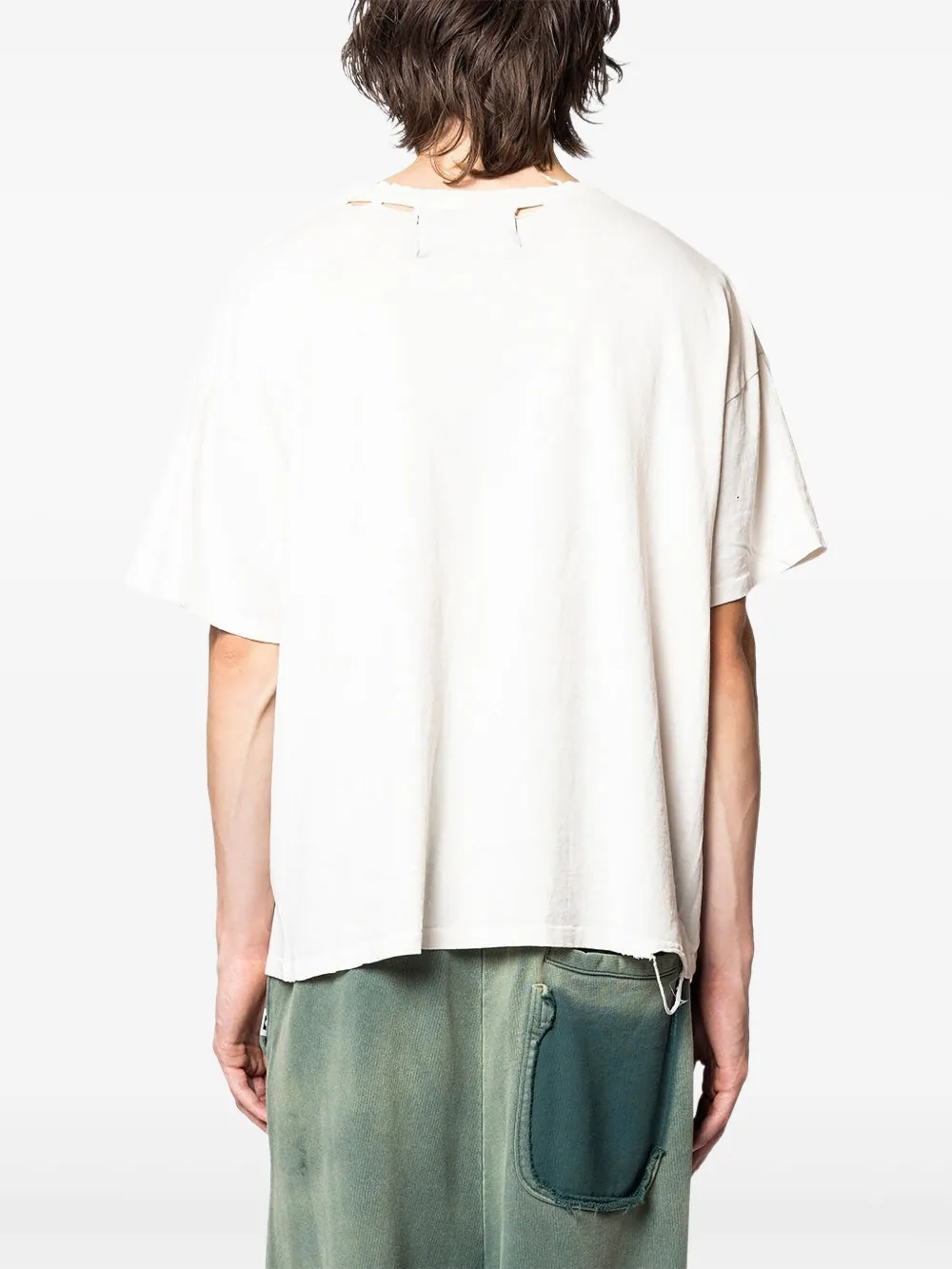 Paly T-shirt met print Wit