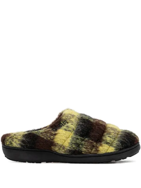 SUBU check-pattern slippers