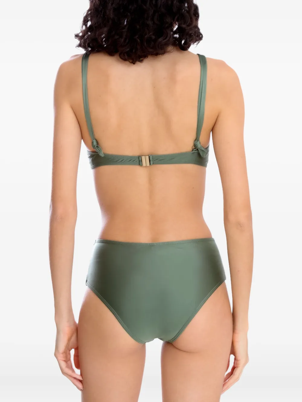 Lygia & Nanny Marianne Twist-front Bikini In Green