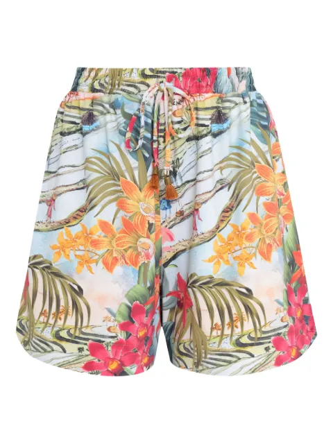 Lygia & Nanny Cannes floral-print drawstring shorts