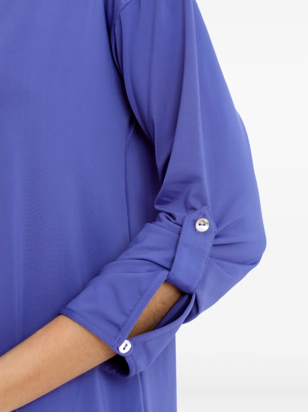 Lygia & Nanny Meline mini-blousejurk met knoopmanchetten Paars