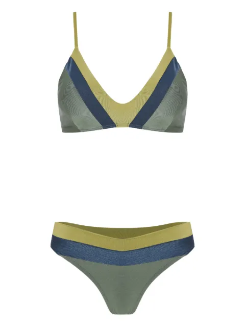 Lygia & Nanny Joaquina colour-block triangle bikini set