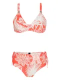 Lygia & Nanny MARCELA tropical-print tie-side bikini - Pink