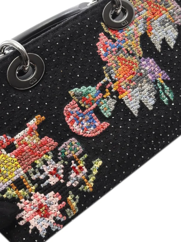 Christian Dior Pre-Owned 2021-2025 Medium Beaded Embroidered