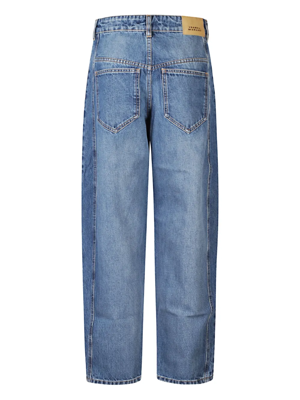 MARANT Oriane seam-detail jeans - Blauw