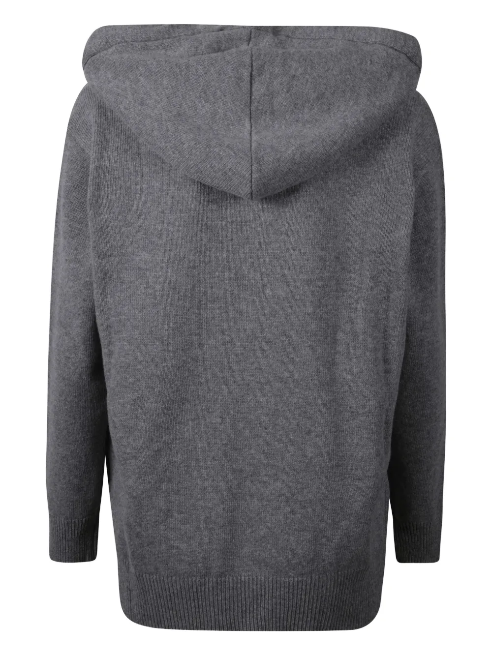 Jucca mélange-effect knitted hoodie - Grijs