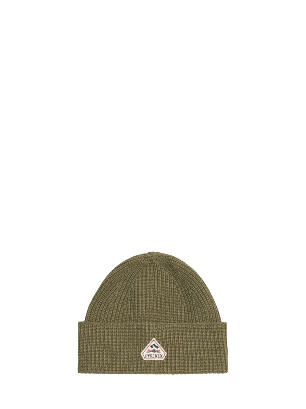 Pyrenex Logo Ribbed Beanie Hat In Brown